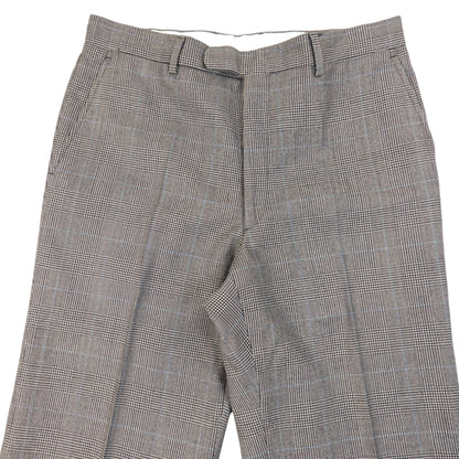 Vintage 90s Burberry Checkered Wool Jacket & Trousers Suit Set Size M
