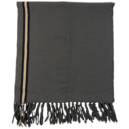 Vintage 2000s Gucci Monogram Wool Tassel Scarf