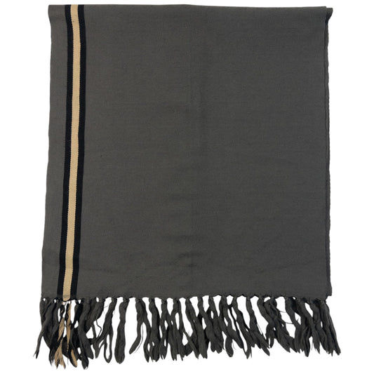Vintage 2000s Gucci Monogram Wool Tassel Scarf