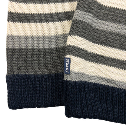 Vintage 2000s Stussy Striped Wool Knit Jumper Size M