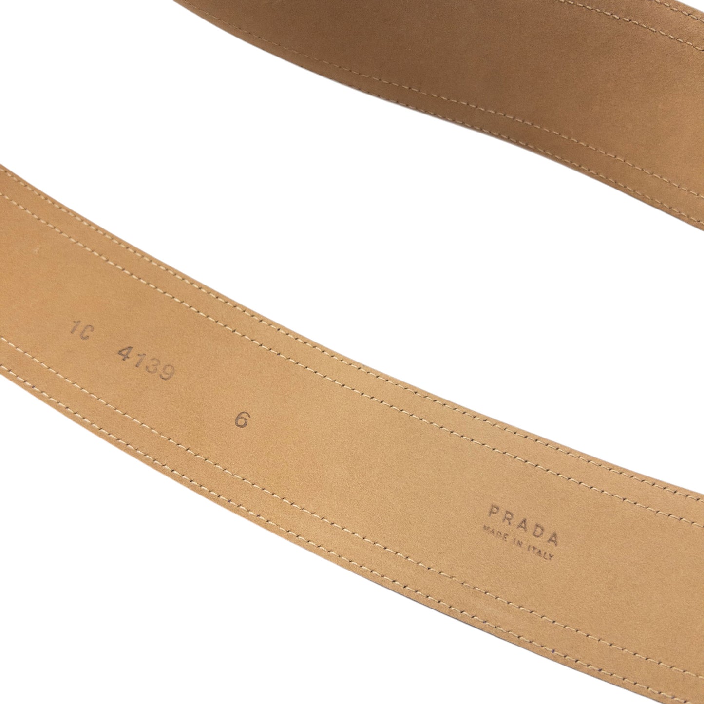 Vintage 90s Prada Leather Belt Womens Size XL