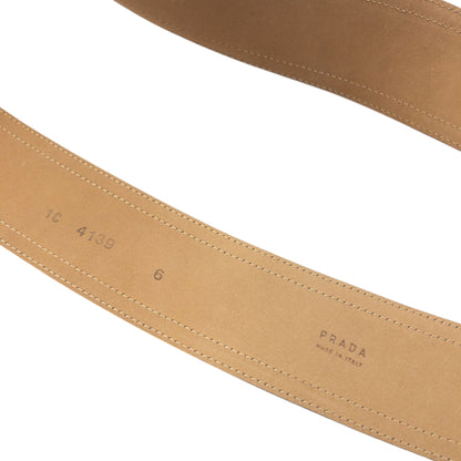 Vintage 90s Prada Leather Belt Womens Size XL