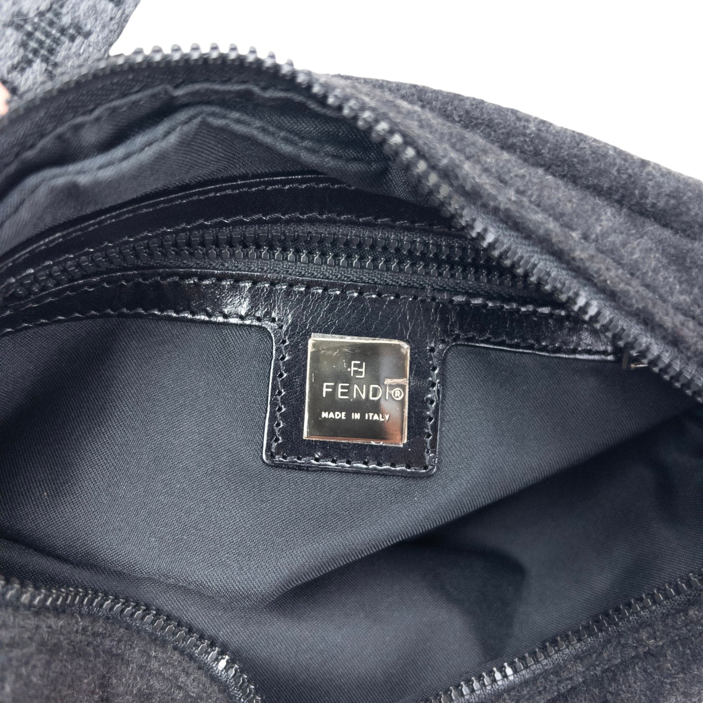 Vintage 2000s Fendi Wool Crossbody Bag