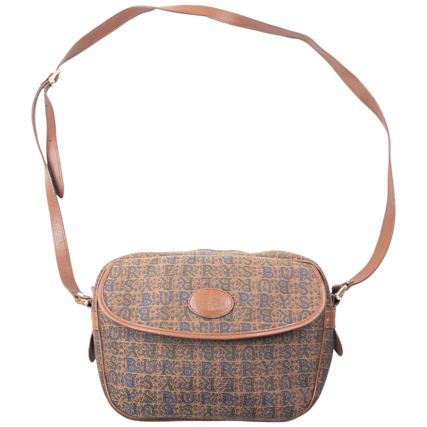 Vintage 90s Burberry Monogram Crossbody Bag