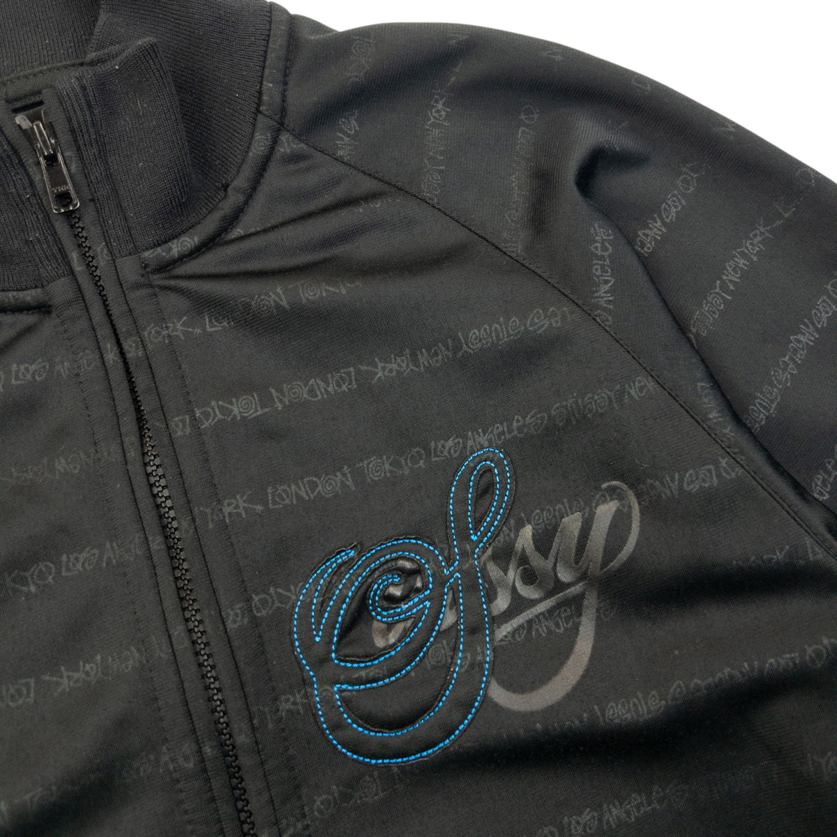 Vintage Stussy Monogram Track Jacket Size M