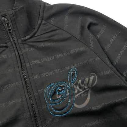 Vintage Stussy Monogram Track Jacket Size M
