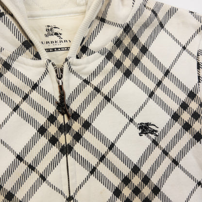 Vintage 2000s Burberry Blue Label Nova Check Zip Up Hoodie Womens Size S