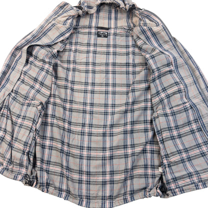 Vintage 2000s Stussy Checkered Zip Up Jacket Size L