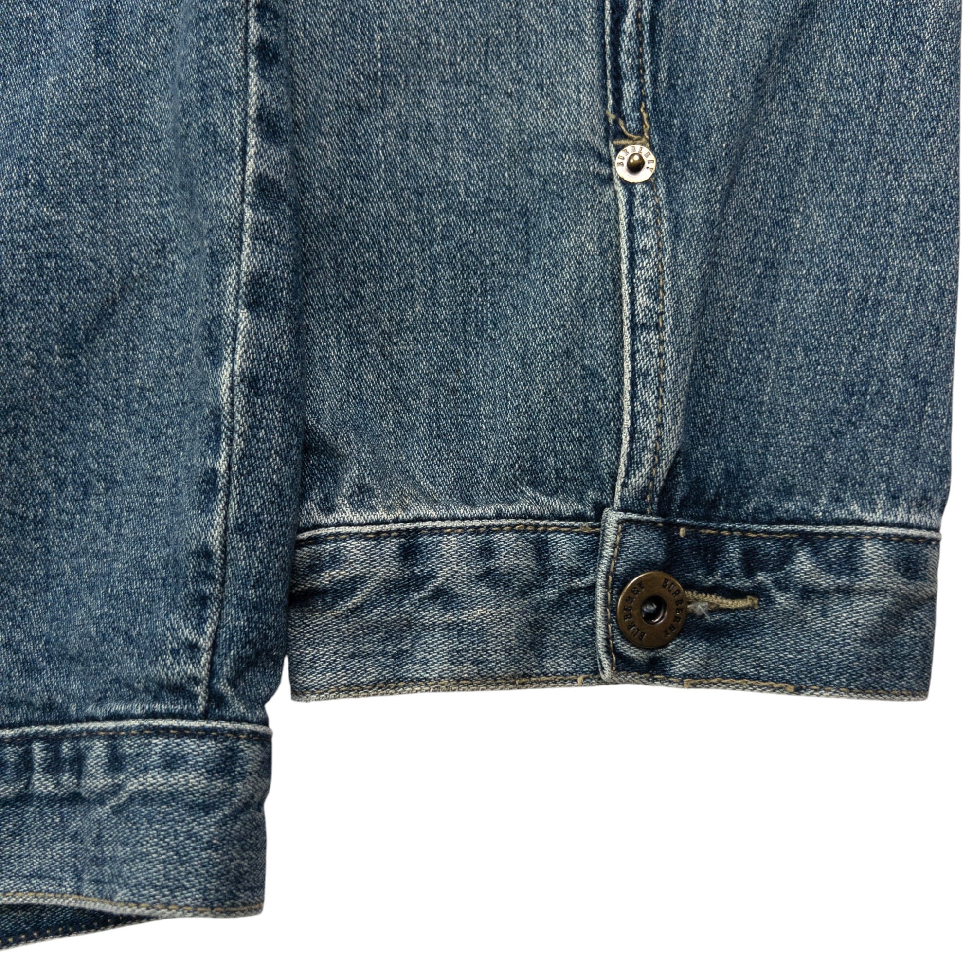 Vintage Burberry Button Up Denim Jacket Size XL