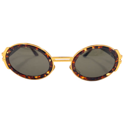 Vintage 90s Gianni Versace Tortoise Shell Sunglasses