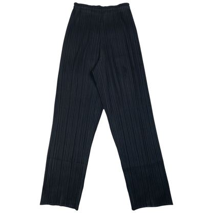 Vintage 90s Pleats Please By Issey Miyake Culotte Trousers Womens One Size in black (polyester 100%), photo 4