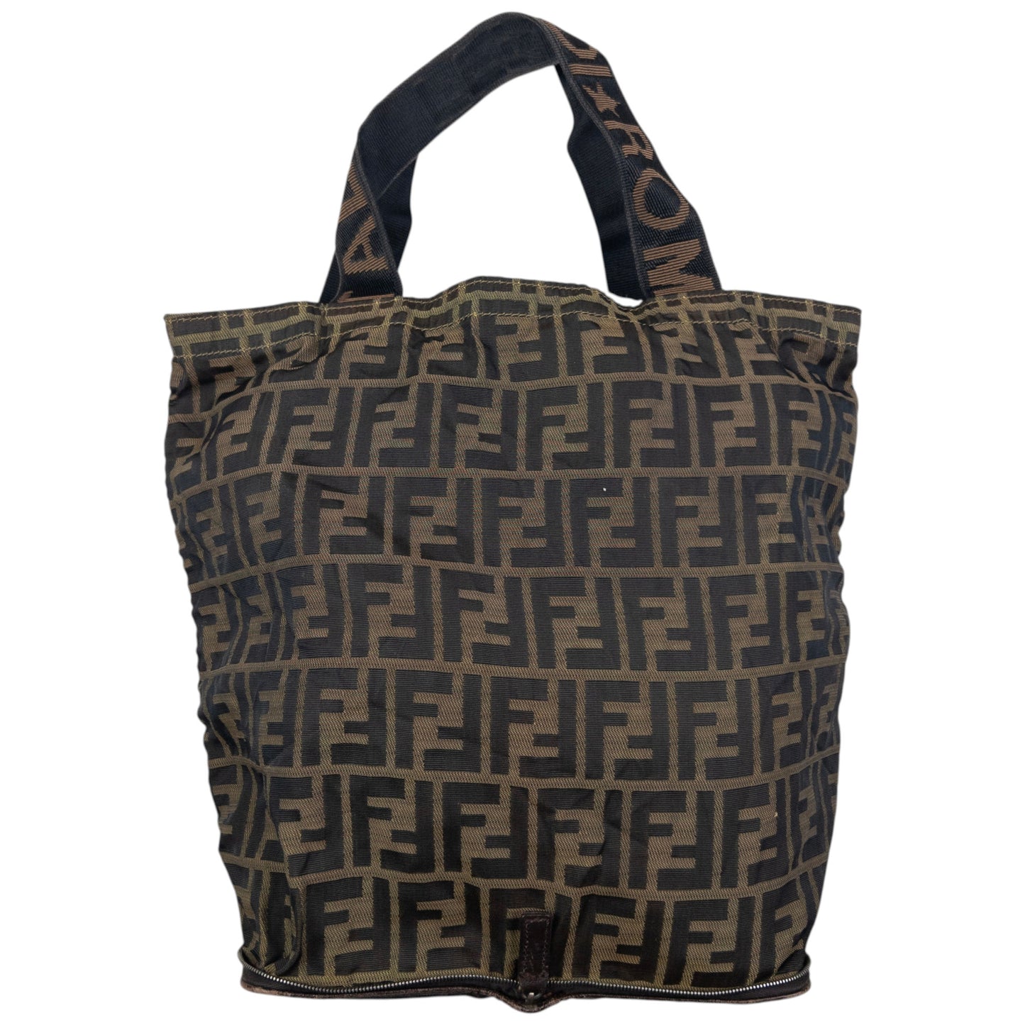 Vintage Fendi Monogram Foldable Shoulder Bag