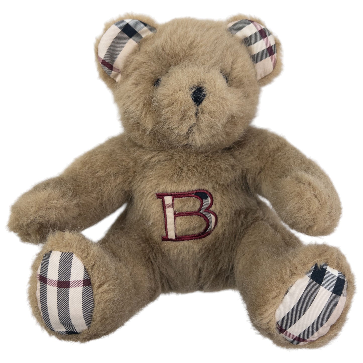 Vintage 90s Burberry Nova Check Teddy Bear