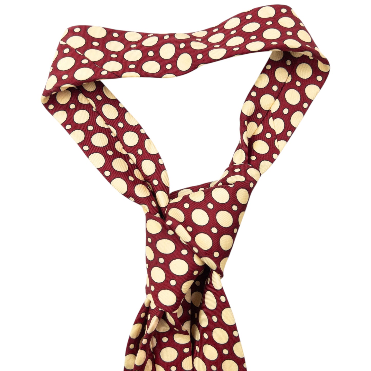 Vintage 90s Burberry Polka Dot Silk Tie