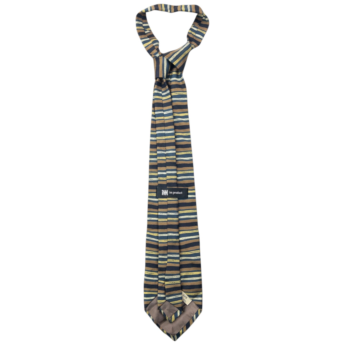 Vintage 90s Issey Miyake Striped Silk Tie