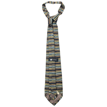 Vintage 90s Issey Miyake Striped Silk Tie