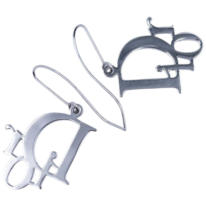 Vintage 2000s Dior Silver Logo Earrings