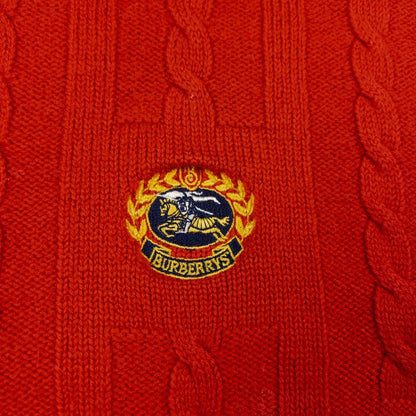 Vintage Burberry Embroidered Knit Jumper Size XS