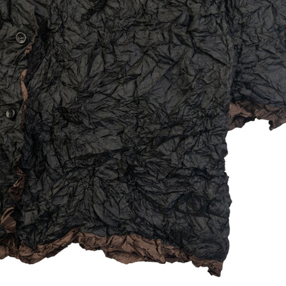 Vintage 90s Issey Miyake Reversible Button Up Crinkle Jacket Size M