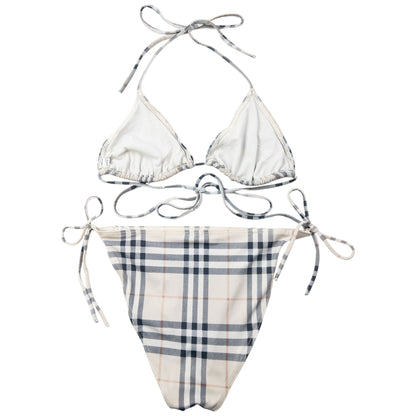 Vintage 2000s Burberry Nova Check Bikini Set Womens Size L