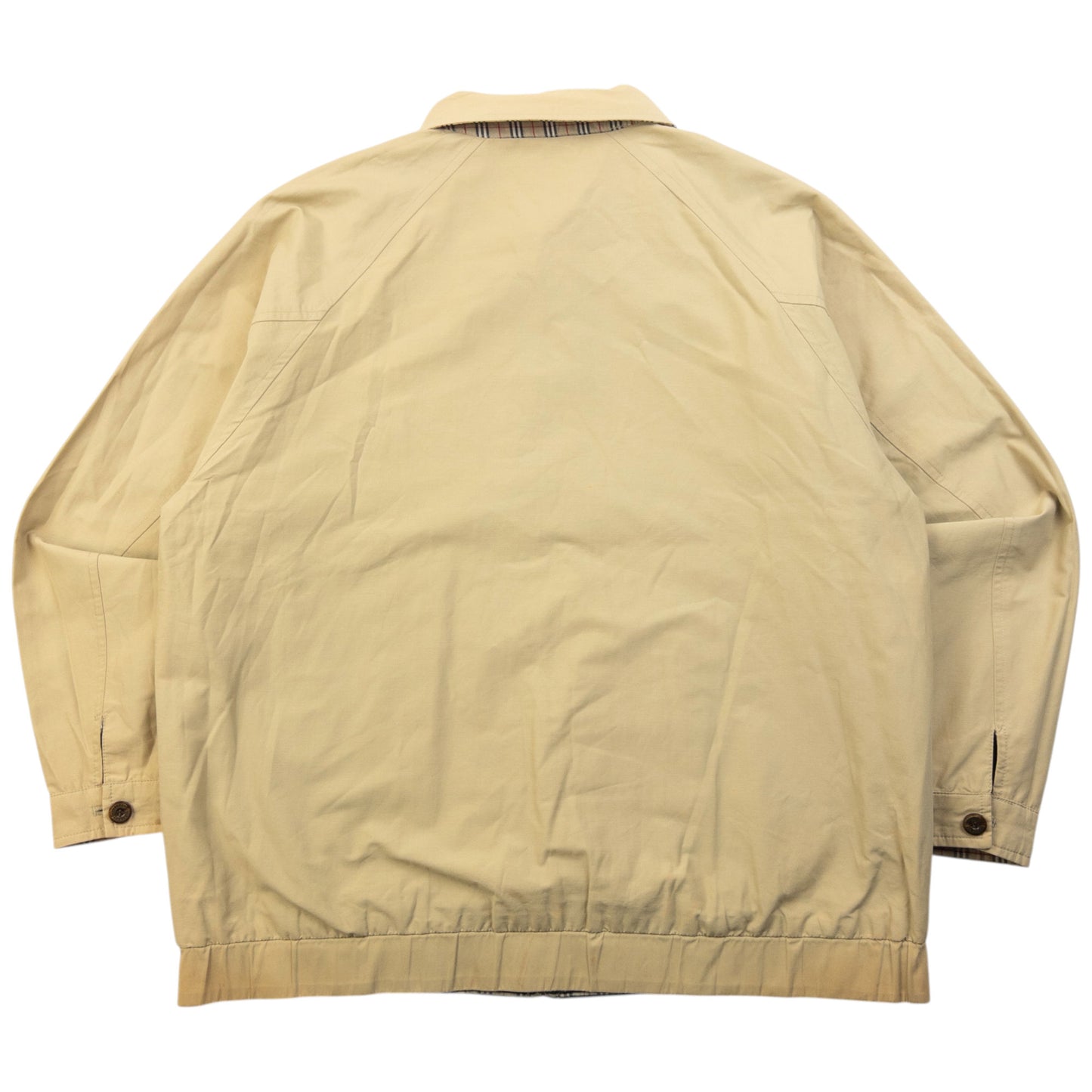 Vintage 90s Burberry Nova Check Reversible Harrington Jacket Size XS