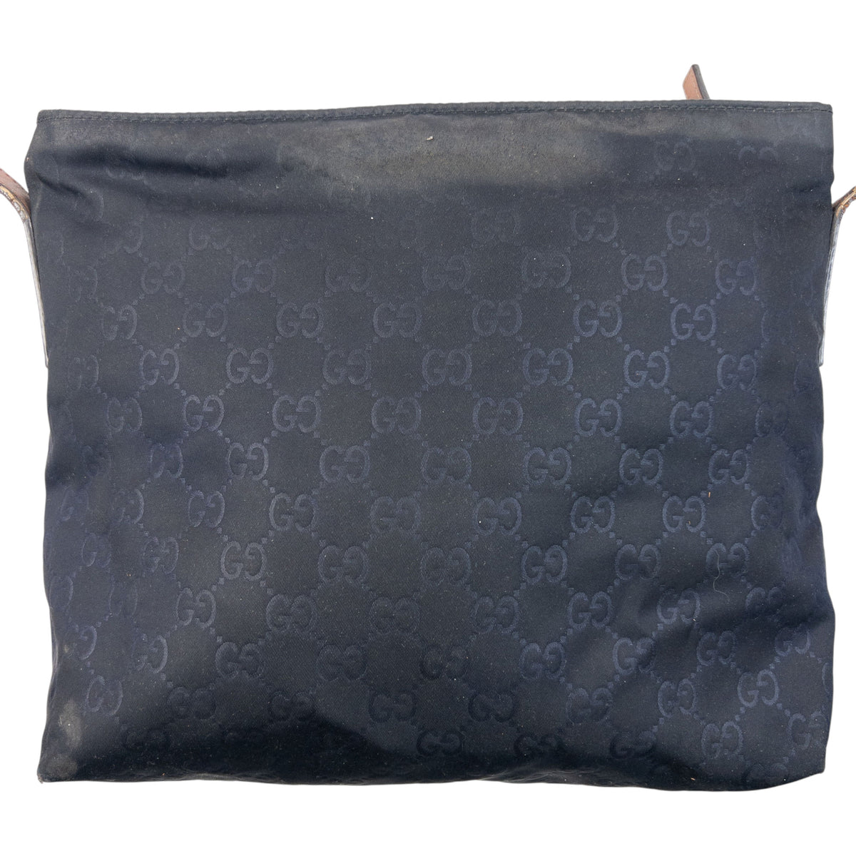 Vintage 2000s Gucci Monogram Crossbody Bag in blue, photo 3