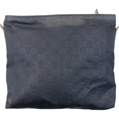 Vintage 2000s Gucci Monogram Crossbody Bag in blue, photo 3