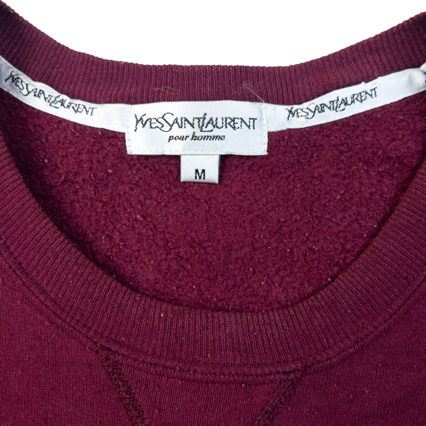 Vintage 2000s YSL Yves Saint Laurent Embroidered Sweatshirt Size M