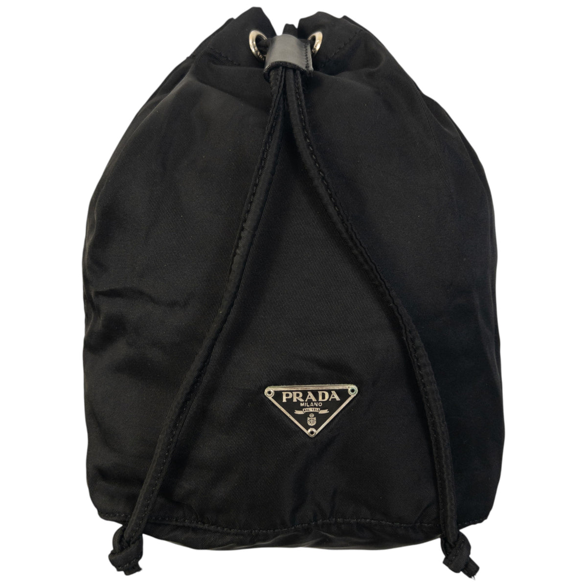 Vintage 90s Prada Drawstring Pouch Bag