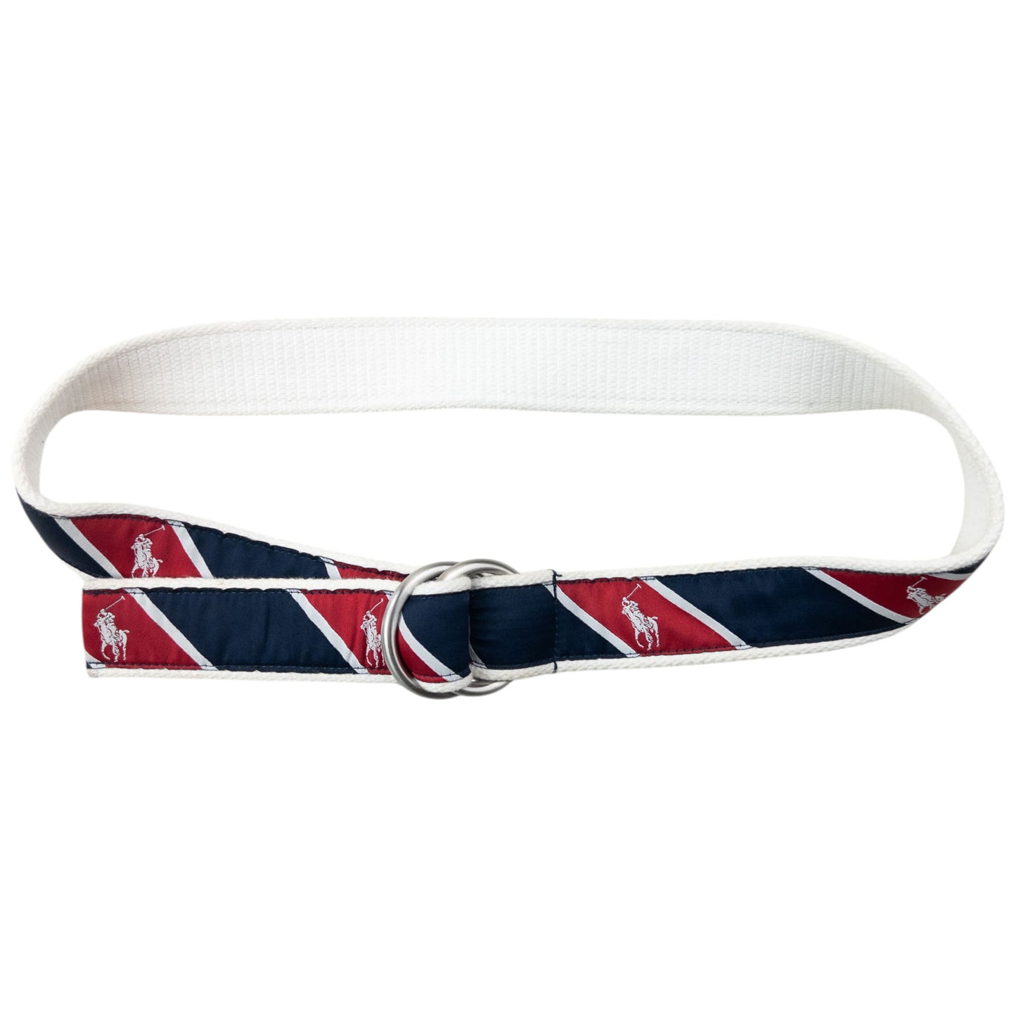 Vintage 90s Polo Ralph Lauren Striped Monogram Belt Size M