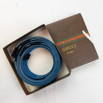 Vintage 80s Gucci Suede Belt Size XL