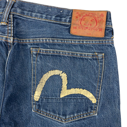 Vintage Evisu Double Gull Japanese Denim Jeans Size W36