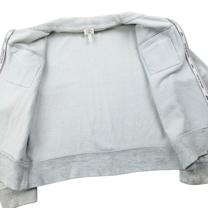 Vintage 90s Armani Jeans Cropped Fleece Jacket Womens Size M