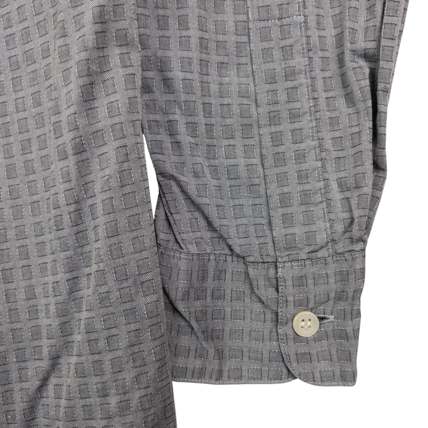 Vintage Issey Miyake Checkered Long Sleeve Button Up Shirt Size M