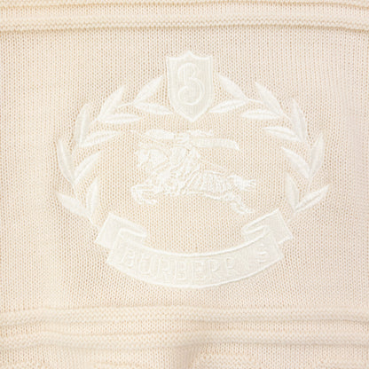 Vintage 90s Burberry Embroidered Wool Knit Jumper Size L