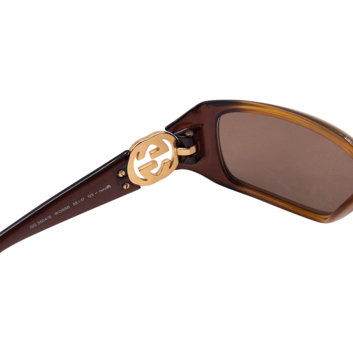 Vintage Gucci zonnebril met logo uit 2012