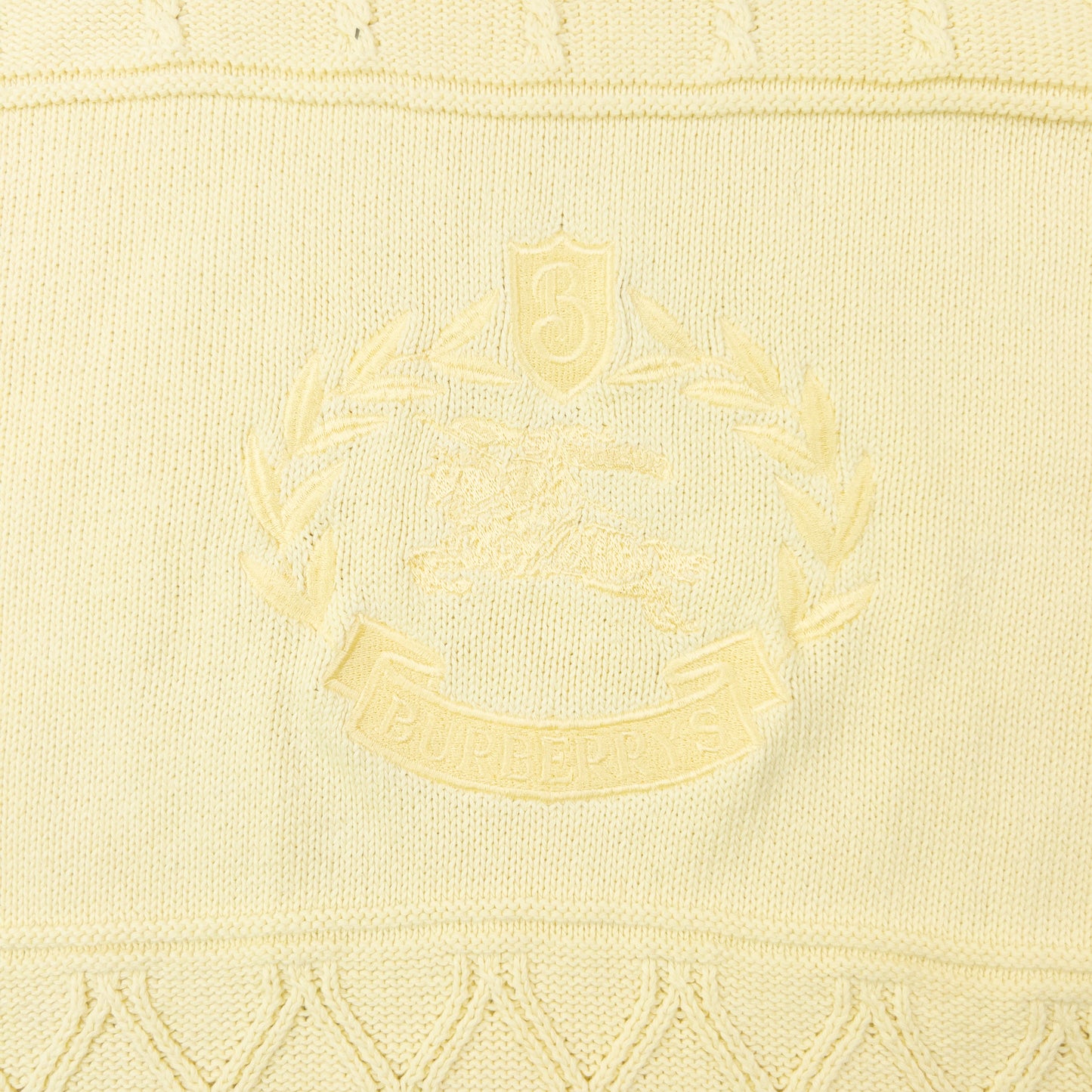 Vintage 90s Burberry Pattern Knit Jumper Size L