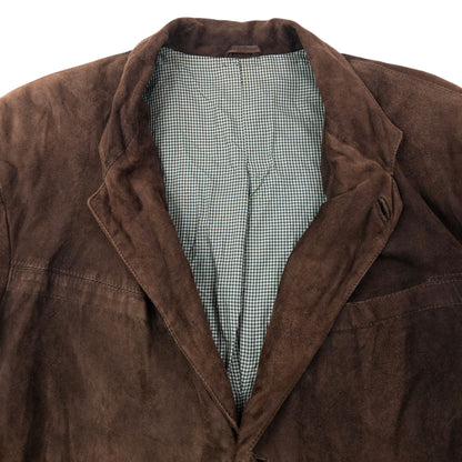 Vintage Hugo Boss Suede Button Up Jacket Size