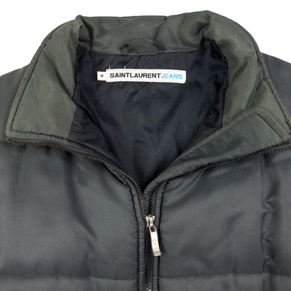 Vintage YSL Yves Saint Laurent Zip Up Puffer Jacket Size M