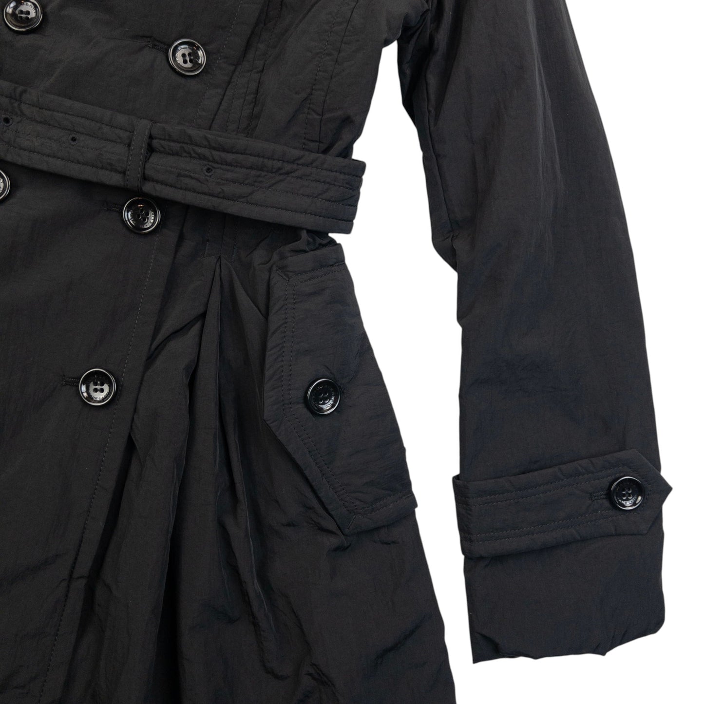 Vintage 2000s Burberry Black Label Belt Waist Trench Jacket Womens Size M