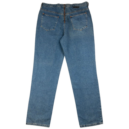 Vintage Jean Paul Gaultier Jean's Zip Back Denim Jeans Size W35