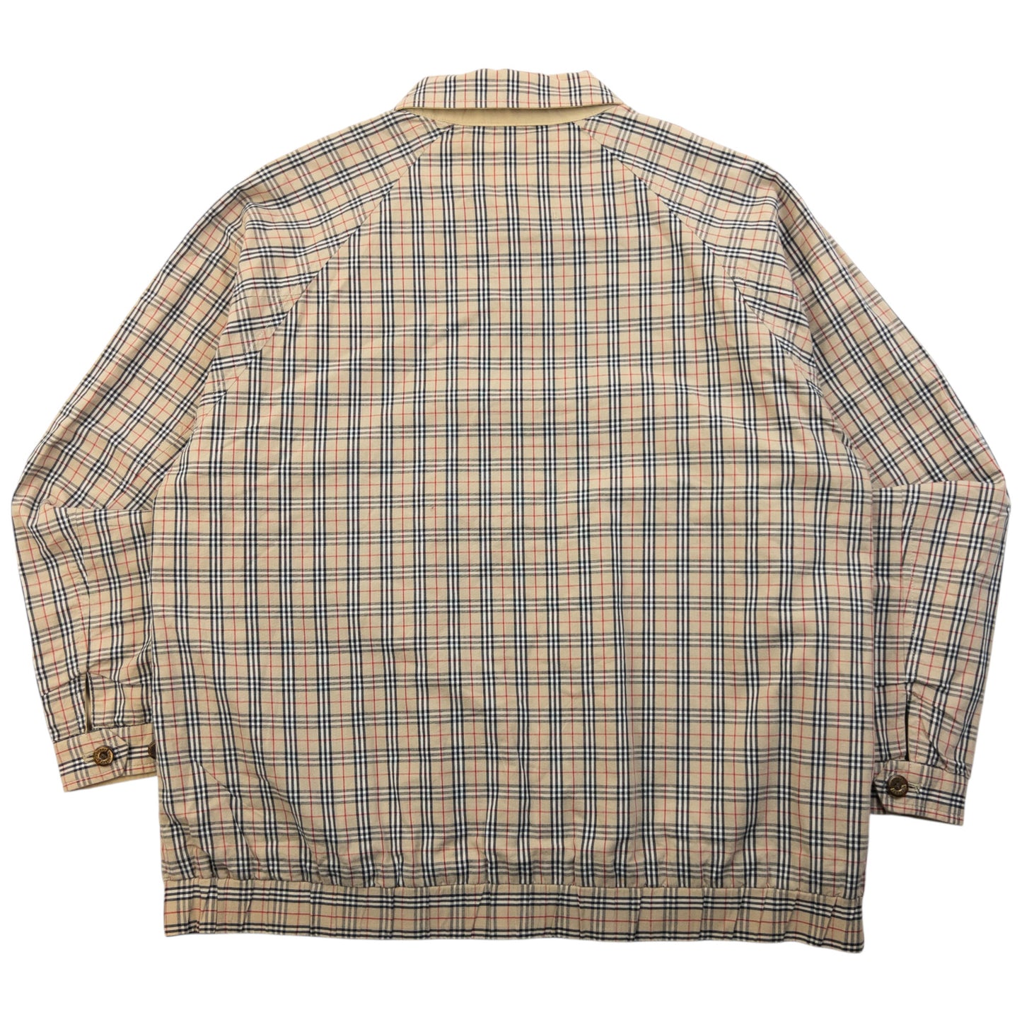 Vintage 90s Burberry Nova Check Reversible Harrington Jacket Size XS