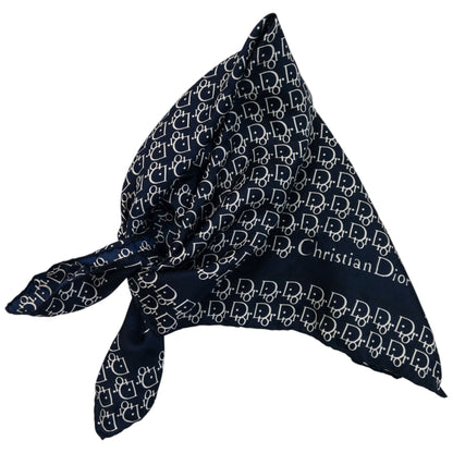 Vintage 90s Dior Monogram Silk Scarf