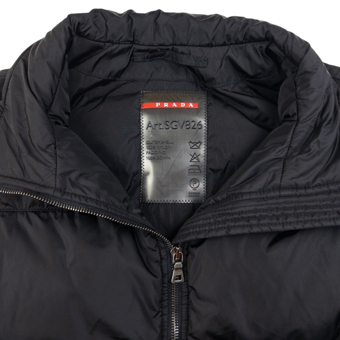 Vintage Prada Sport Zip Up Puffer Gilet Size S