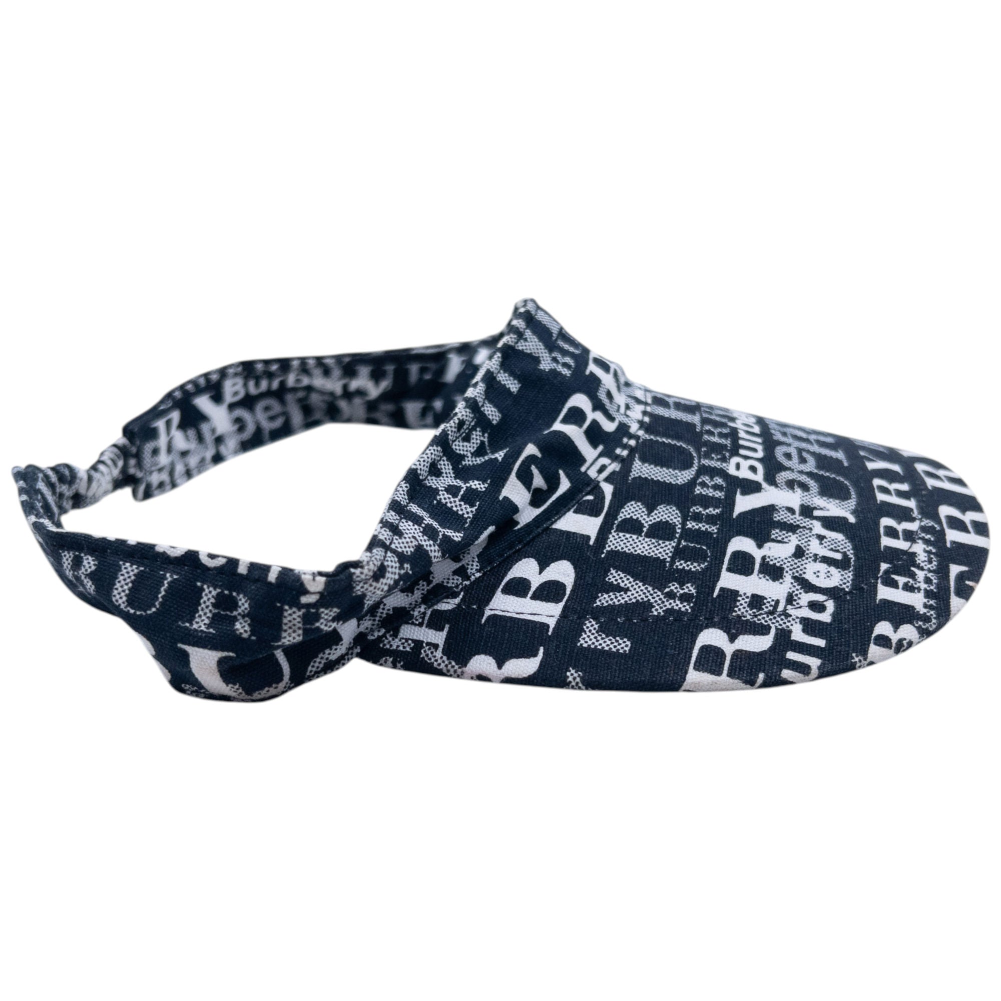 Vintage 2000s Burberry Monogram Visor Hat