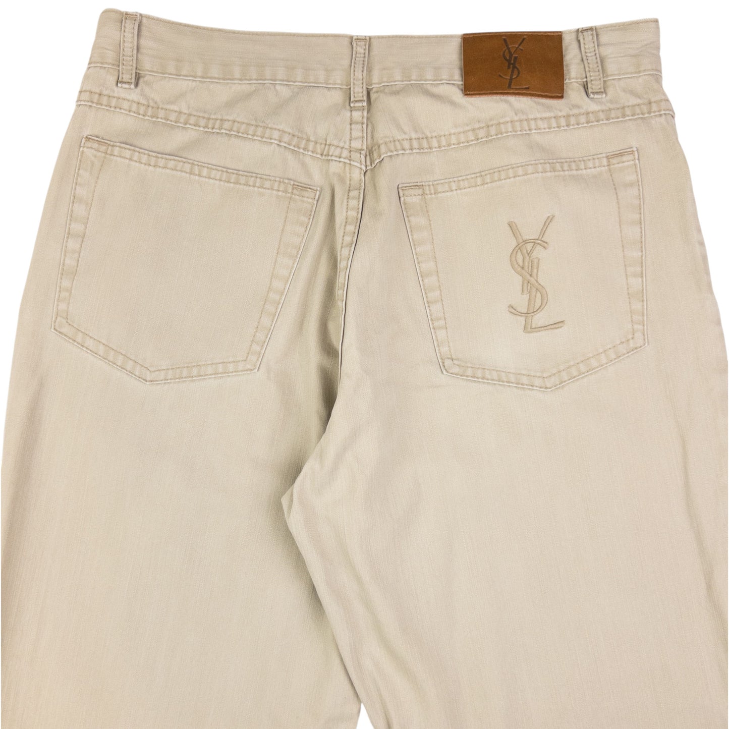 Vintage YSL Yves Saint Laurent Embroidered Trousers Size W31
