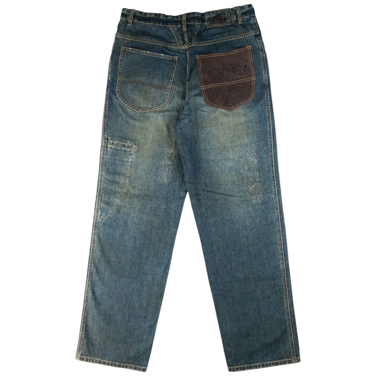 Vintage Marithe + Francois Girbaud Suede Pocket Denim Jeans Size W34