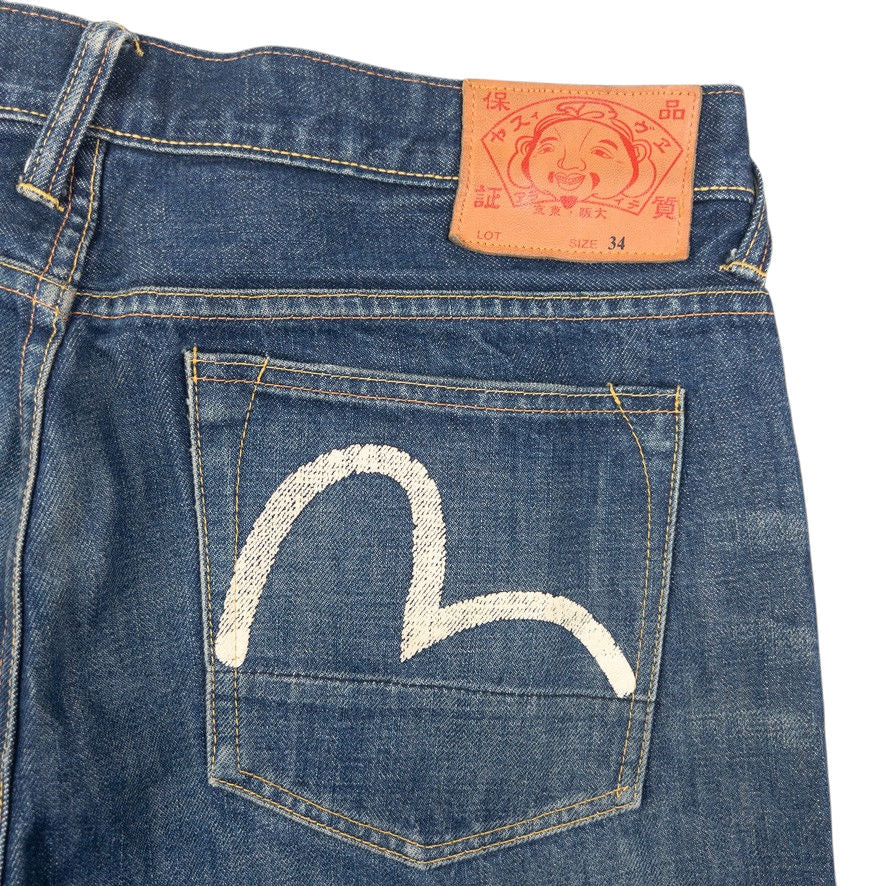 Vintage Evisu Double Gull Japanese Denim Jeans Size W38