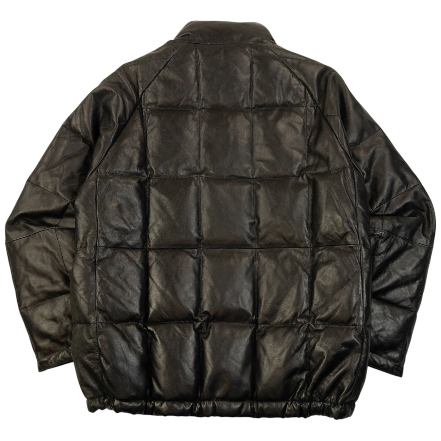 Vintage 2000s Yohji Yamamoto A.A.R Leather Puffer Jacket Size M