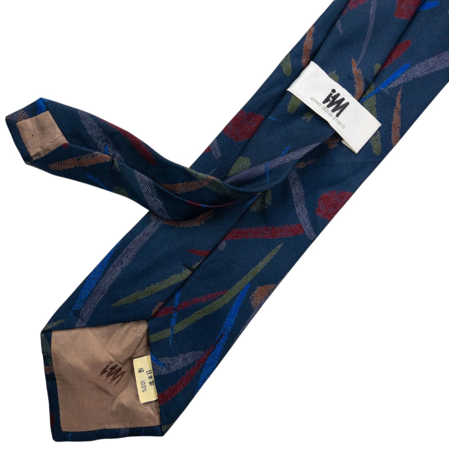 Vintage 90s Issey Miyake Pattern Silk Tie